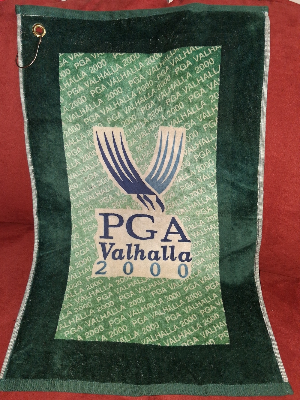 PGA Valhalla 2000 Golf Towel - Green & Navy